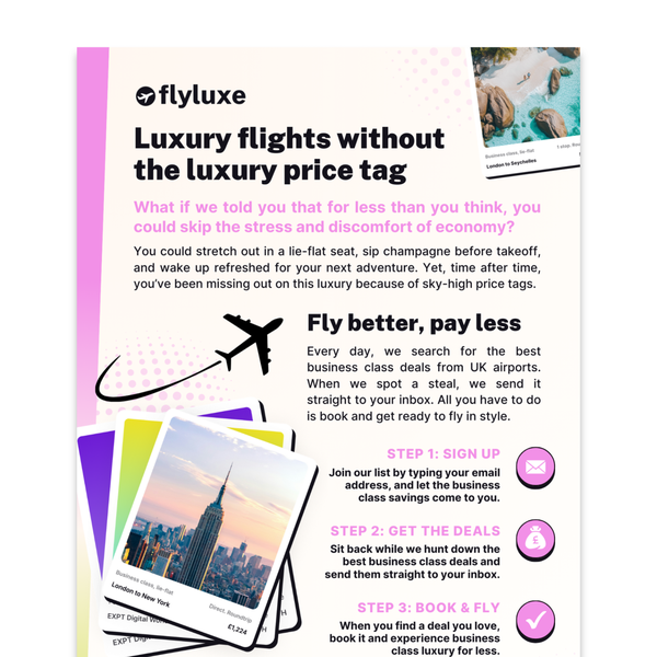 FlyLuxe Marketing Flyer
