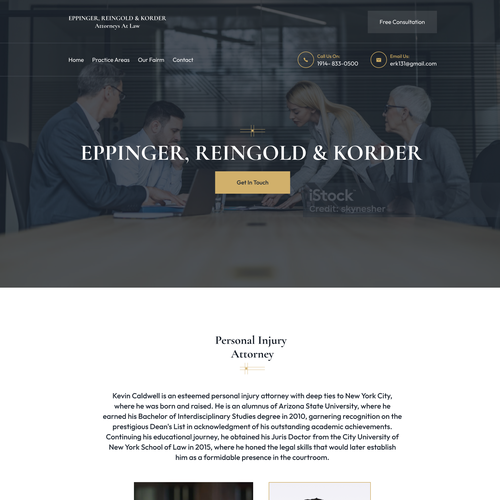 Law Firm looking for sleek/ professional design. Réalisé par farzana_uiux