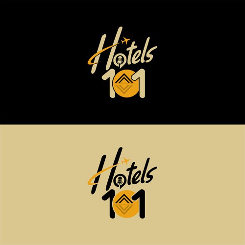 Create a logo for a podcast called - Hotels 101 - incorporate a hotel in the logo Design by i-ali