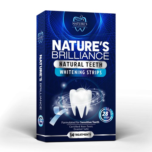 Natural Design Needed for Nature's Brilliance Whitening Strips Design by agooshe