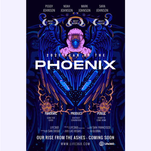 Fun Faux Movie Poster for a Public Company - 2021 Phoenix Design by anggiatosdelogos