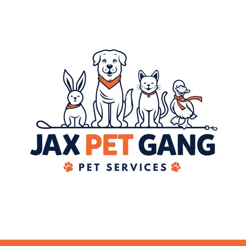 Super creative and fun logo design for pet sitting/dog walking business!! Design by Just katykevan