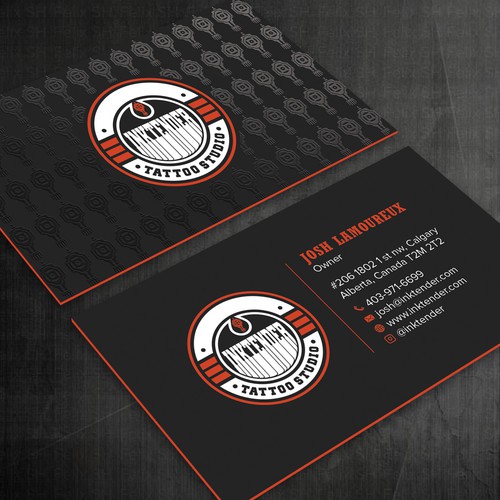 Design I need a strong business card design for my custom tattoo studio Inktender di Felix SH