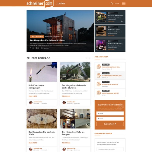 Web page design contest entry by OMGuys™