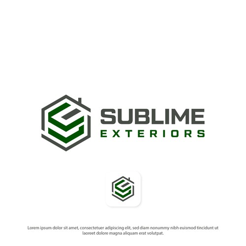 Modern Single Logo - Guaranteed - Sublime Exteriors Design by Amar7