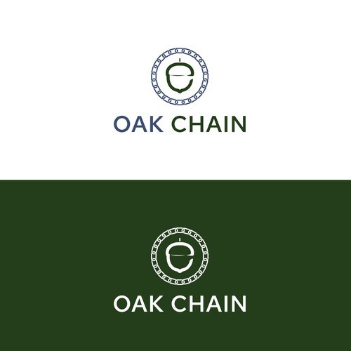 Oak Chain Logo Réalisé par Creative P