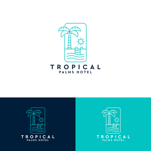 Tropical Palms Hotel Design réalisé par Pixel_by_Pixel