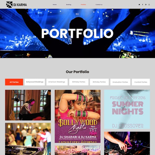 dj karma - playing good music since 2007 Design by Digitechtic