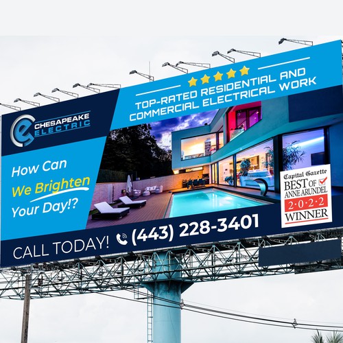 Chesapeake Electric Billboard Design by Kosmos Creatives