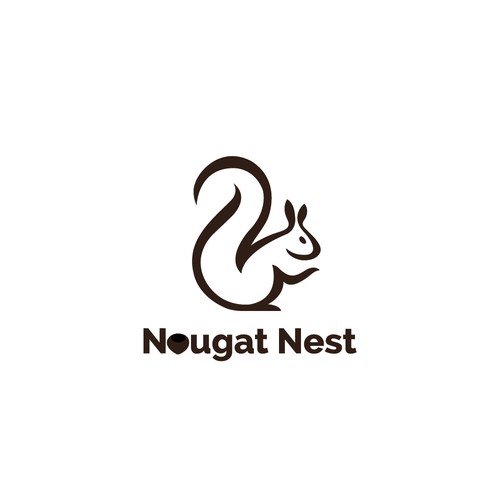 Simple yet elegant Squirrel design Diseño de Greycell design