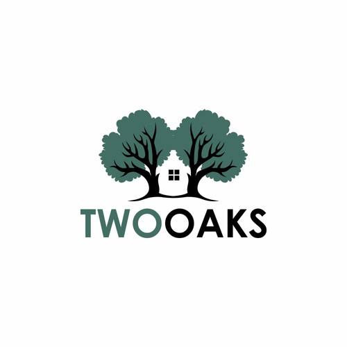 Construction, 3 business owners, use the work TWO oaks in our logo , very bold and intense  graphic Design by diviart