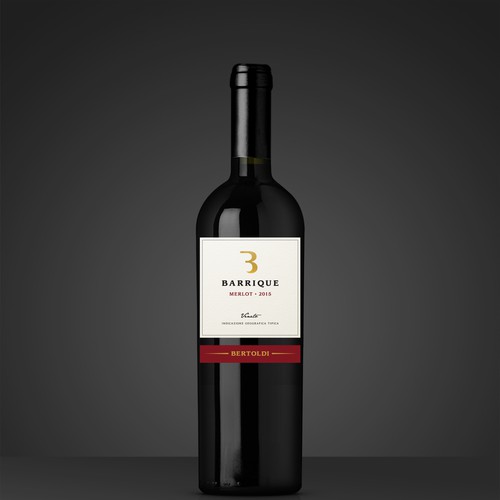 Create a Wine label for a Merlot Barrique "Bertoldi" from Italy Design by nestorson