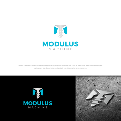 Machine Shop logo that communicates Quality, Dependability, Excellence, Seriousness Design by nazh