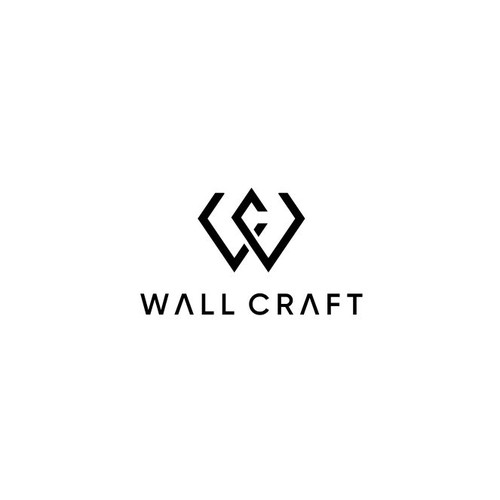 Clean modern geometric inspired logo for luxury wall decor Design by Oshafirms