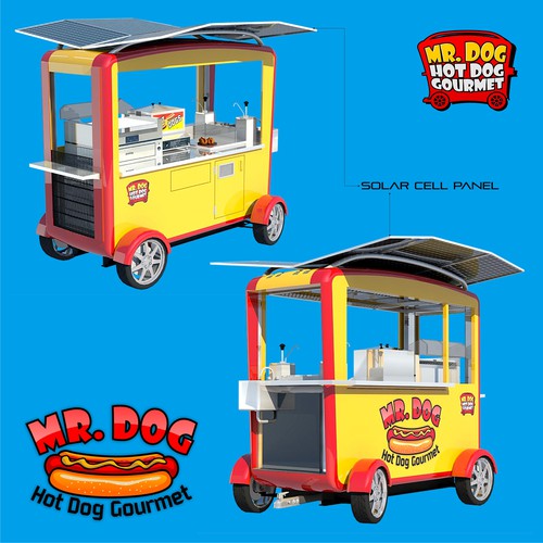 Food Cart To Sell Gourmet Hot Dog Design by yadisudjana