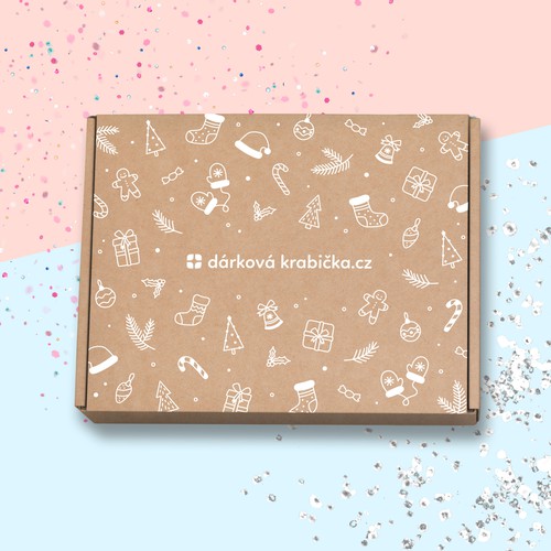 To all christmas lovers: We need a brand new design for our gift box cover! Design by alexandra_designer