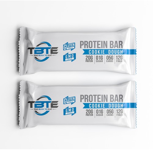 Design a unique protein bar wrapper for Too Busy To Eat Design réalisé par Space pilot