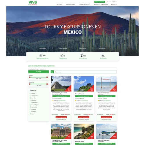 Airline website tour section Design by Ananya Roy