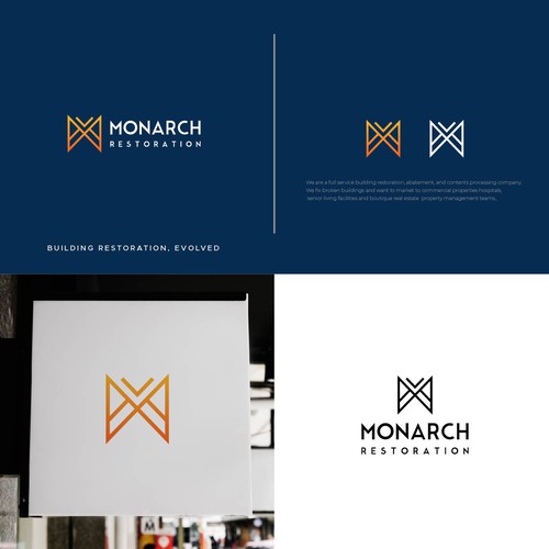 Design a modern clean logo package for a restoration company Design by Danny A