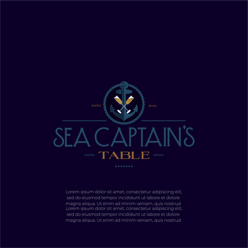 Sea Captain's Table Logo Design Design by Randy Yanuar