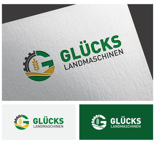 "Logo & Visitenkarten für Glücks Landmaschinen" winning Logo & business card