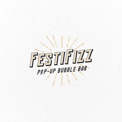 Logo for a pop-up bubble bar - FestiFizz Design by _fra_