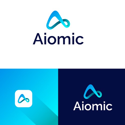 New logo for Aiomic (AI healthtech company) Design by Bithika sarkar