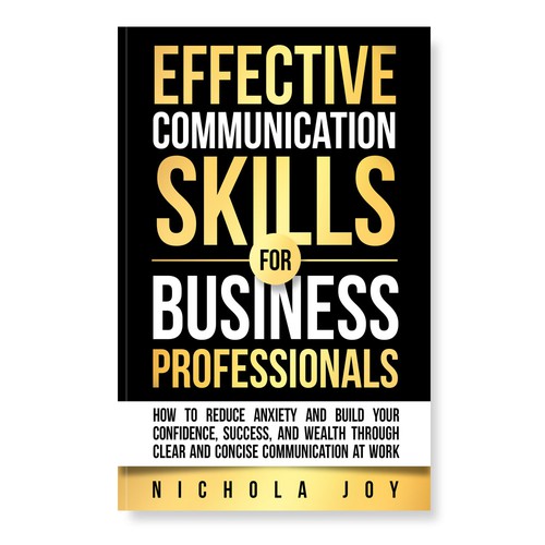 Design a book cover targeting  business professionals that want to enhance communication skills. Design by manta.jakarta