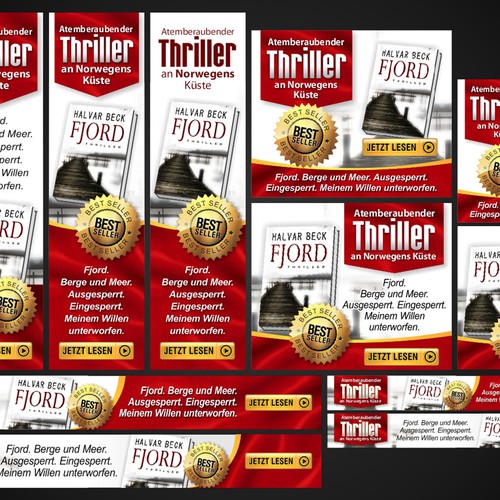 Tyroweb/Book Publishing needs static banners for book promotion Design von ✅✅AnakBabe✅✅