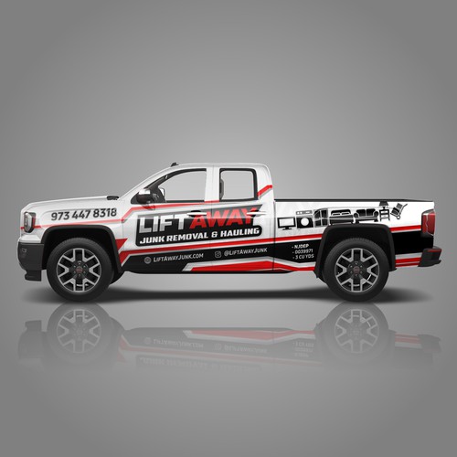 Cool Truck Wrap for Junk Removal Business Design by Bogi_Graphics