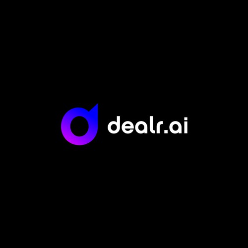 Create a simple and techy logo for a new AI product for dealr.cloud - dealr.ai Diseño de Limitless☝