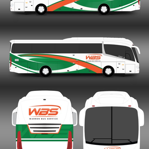 Charter Bus Graphics Incorporating Company Logo Competition Design réalisé par Kiky Rizki