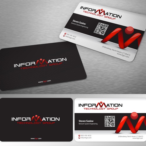 Help Information Technology Group rebrand our tired business cards and stationary Diseño de Rakajalu99