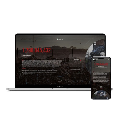 Earth in Focus: A Transformative  Web Experience Highlighting Waste, Pollution, and Sustainability Design by TLS_D™