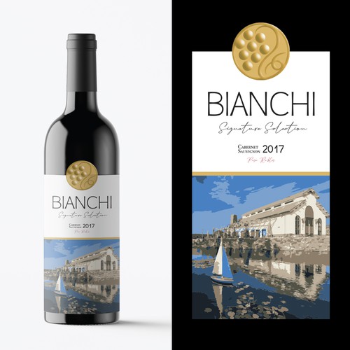 Bianchi Wine Label Design by eromano