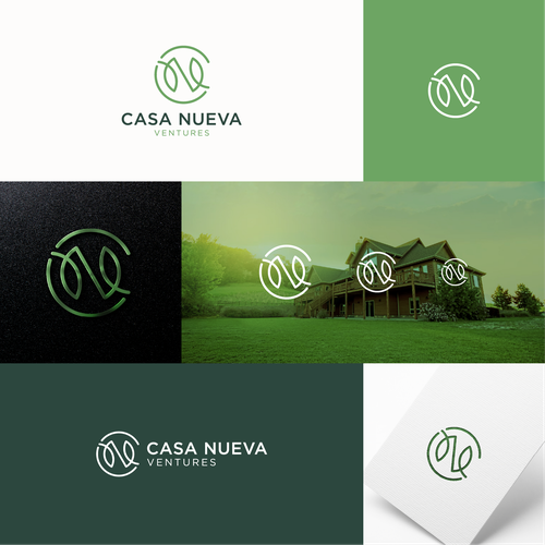 Real estate investing logo symbolizing growth Design by vecrow