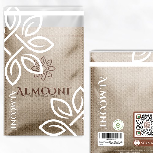 Design a simple yet elegant polybag packaging for our loofah brand Design by bcra