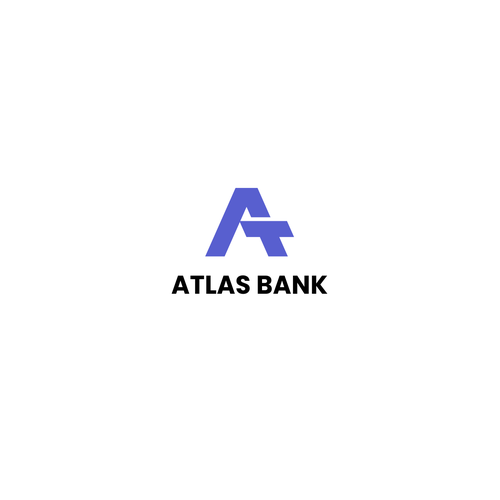 Logo for Atlas Online Bank. Design by cv design