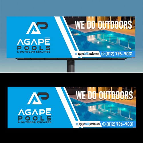 POOL AND OUTDOOR LIVING BILLBOARD DESIGN Design by JobDONE