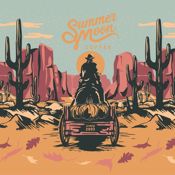 Full-Wrap Design for Coffee Tumbler, to be used on Fall 2021 Merch Collection