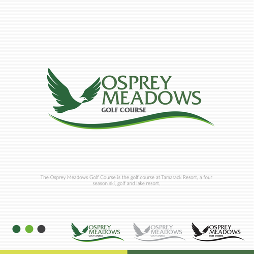 Golf Course Logo - Osprey Meadows Golf Course at Tamarack Design by Design Republik