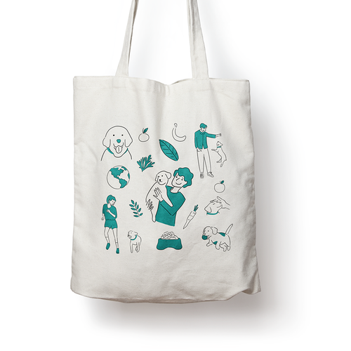 TOTE BAG DESIGN - Sustainable Dog Food Company needs tote bag Design réalisé par Sonagi