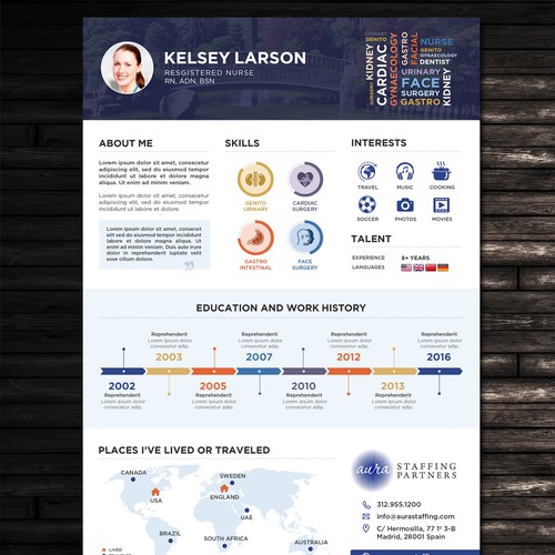 infographic resume design