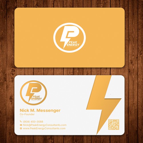 Modern Business Card Design for Electric Energy and Solar Company Design by ™SF_Design™