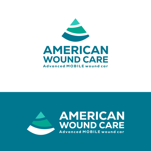 Clean logo for mobile wound care center Design by Elesense