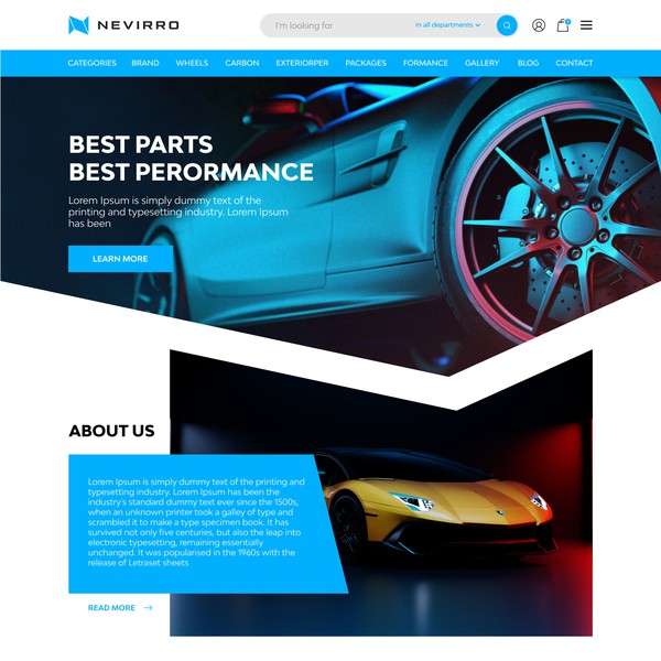 Design by Mahmou™ titled "Website design for for prestige automotive brand"