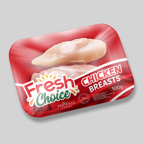 Packaging design for our chicken. Design by Hunny