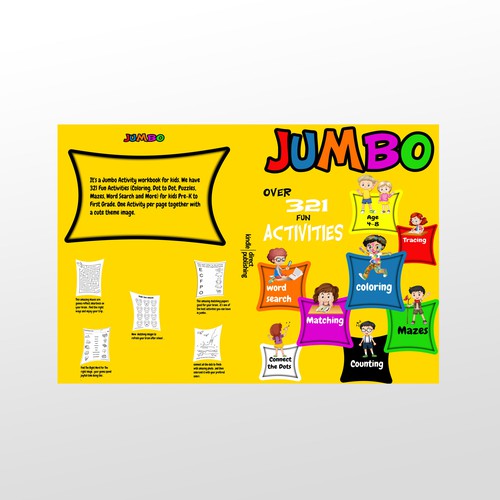 Fun Design for Jumbo Activity Book Design by Leon__art