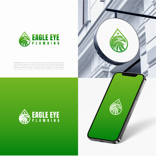 Eye catching and very marketable logo for plumbing company. The company name is Eagle Eye Plumbing Design by sinajimasi
