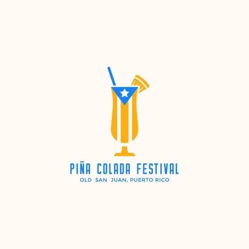 Piña Colada Festival Logo and Branding Package Design by Monsant